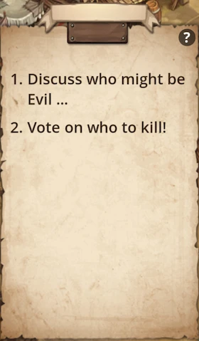 History screen showing game events